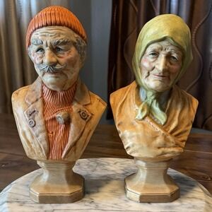 VTG Holland Mold Ceramic Bust Old Salty Dog Captain Old Sea Hag Ocean Fisherman